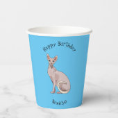 Gobelets En Papier Sphynx cat (Verso)