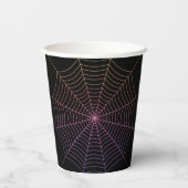 Gobelets En Papier Spider web noir violet orange Halloween (Verso)