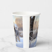 Gobelets En Papier Spinone Italiano Laisser Neige Noël (Droite)