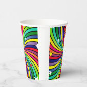 Gobelets En Papier Spirale arc-en-ciel (Droite)