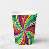 Gobelets En Papier Spirale arc-en-ciel (Recto)