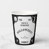 Gobelets En Papier Spirit Board Halloween (Verso)