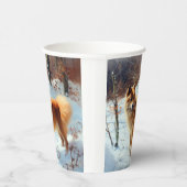 Gobelets En Papier Spitz Finlandais Laisser Neige Noël (Droite)