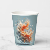 Gobelets En Papier Splash tropical (Recto)