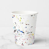 Gobelets En Papier Splashes de peinture art Abstrait (Droite)