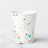 Gobelets En Papier Splashes de peinture art Abstrait (Recto)