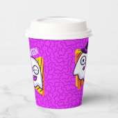 Gobelets En Papier Spooky Ghost Halloween Cups - purple (Gauche)