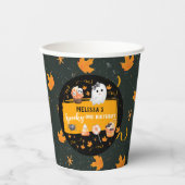 Gobelets En Papier Spooky One Cute Halloween Birthday (Recto)