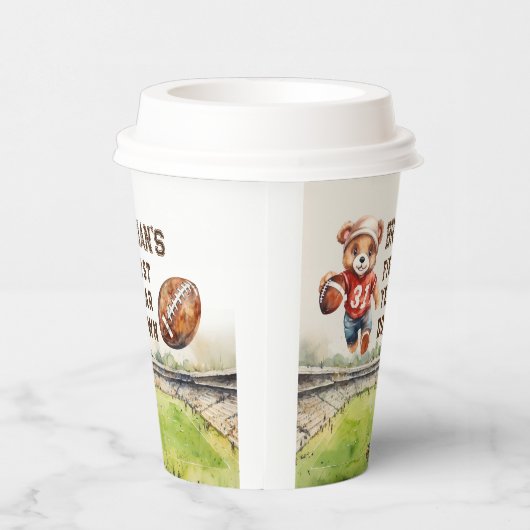 Gobelets En Papier sport football première année bas garçon 1er anniv (Droite)