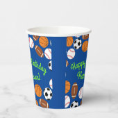 Gobelets En Papier Sports Anniversaire Fête Enfants Mignonne Moyen (Gauche)