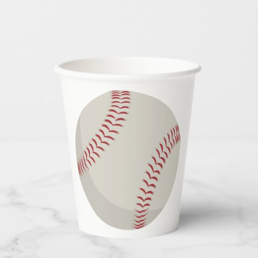 Gobelets En Papier Sports de baseball (Recto)