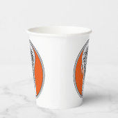 Gobelets En Papier Sports de crosse Orange (Droite)