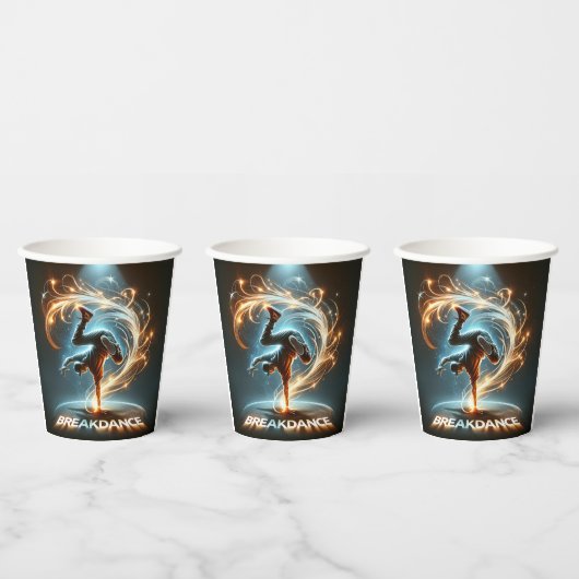 Gobelets En Papier "Spotlight Groove" - dansant sous les projecte (Multi)