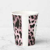 Gobelets En Papier Spots de vache noire, Gold Rose & Horseshoe Annive (Droite)