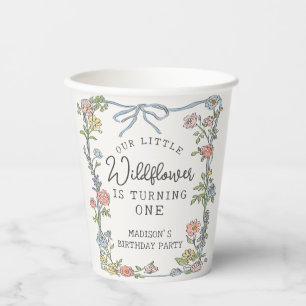 Gobelets En Papier Spring Garden Party Pastel Floral Anniversaire