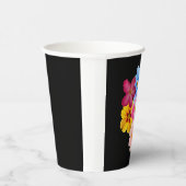 Gobelets En Papier Spring Harmony - Mixed Watercolor Flower Bouquet (Droite)