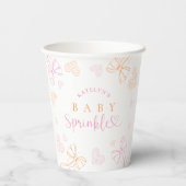 Gobelets En Papier Sprinkle Ribbon Baby Shower Paper Cups (Verso)