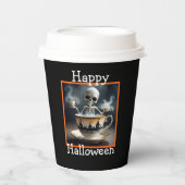 Gobelets En Papier Squelette dans une tasse Halloween (Recto)