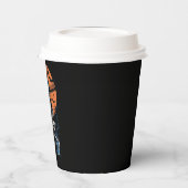 Gobelets En Papier Squelette de baseball Halloween Baseball Halloween (Gauche)