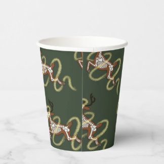 Gobelets En Papier Squelette de renne