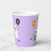 Gobelets En Papier Squelette éffrayant et Fantôme Halloween Anniversa (Droite)