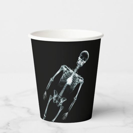 Gobelets En Papier Squelette X-Ray (Recto)