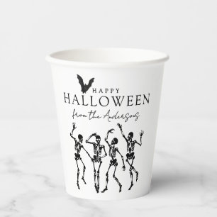Gobelets En Papier Squelettes de danse modernes Joyeux Halloween