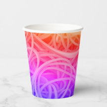 Squiggles en Hippy Chic 8oz tasse de papier chaud/