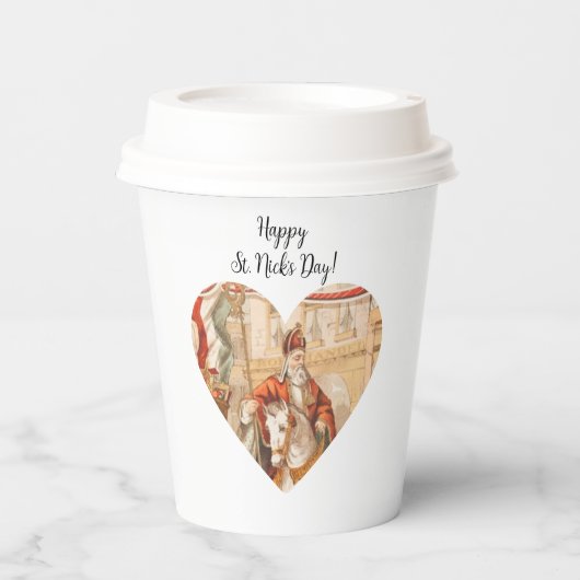 Gobelets En Papier St. Nicholas Heart Sinterklaas St. Nick's Day (Recto)