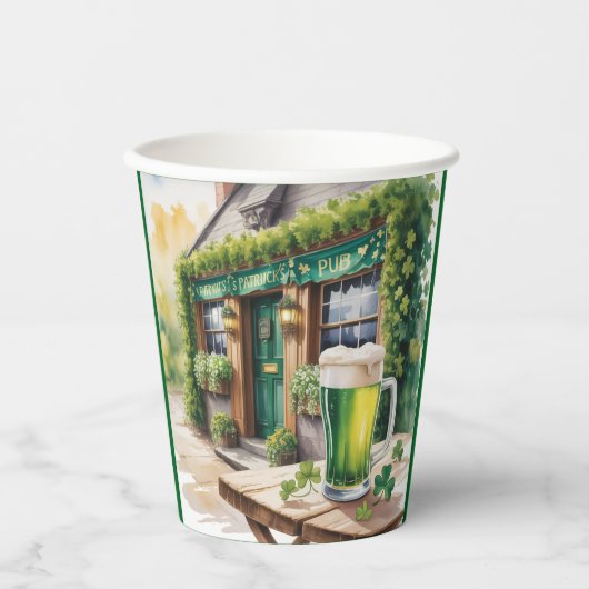 Gobelets En Papier St Patrick’s Day Bar Pub Party (Recto)
