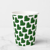 Gobelets En Papier St. Patrick's Day Emerald Heart (Verso)
