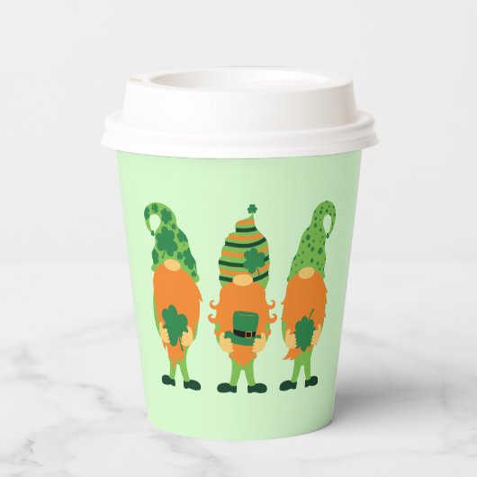 Gobelets En Papier St. Patrick's Day Gnomes-59065 (Verso)