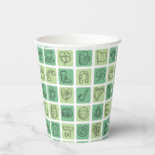 Gobelets En Papier St. Patrick's Hand Drawn Icons ID635 (Verso)