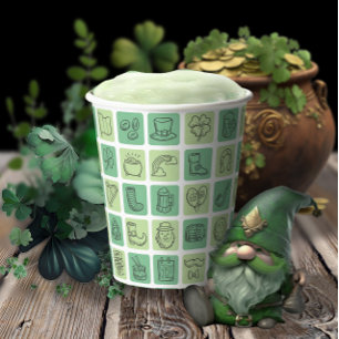 Gobelets En Papier St. Patrick's Hand Drawn Icons ID635