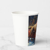 Gobelets En Papier Staffordshire Bull Terrier Noël Festive (Droite)