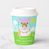 Gobelets En Papier Stand de citronnade rose Anniversaire Fille des ch (Recto)