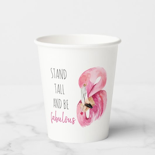 Gobelets En Papier Stand Exotique Moderne Haut Et Être Fabuleux Flama (Verso)