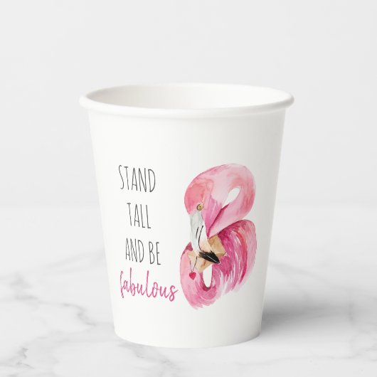 Gobelets En Papier Stand Exotique Moderne Haut Et Être Fabuleux Flama (Recto)