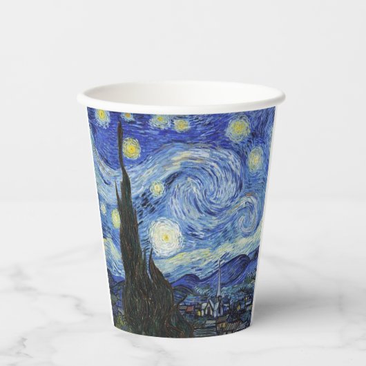 Gobelets En Papier Starry night Van Gogh Cups en papier (Recto)