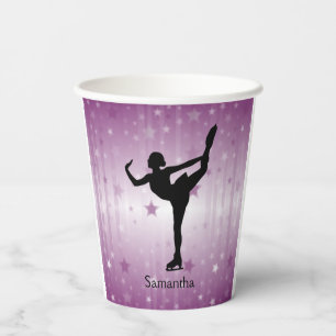 Gobelets En Papier Stars de patinage de glace Design Paper Cup