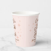 Gobelets En Papier Stars Rétro Rose Nash Bash Bachelorette (Droite)