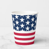 Gobelets En Papier Stars Stripes USA flag tasse de papier (Verso)