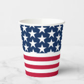 Gobelets En Papier Stars Stripes USA flag tasse de papier (Gauche)