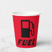 Gobelets En Papier Station de ravitaillement des voitures de course C (Verso)