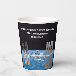 Gobelets En Papier Station spatiale internationale ISS 20e anniversai