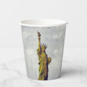Gobelets En Papier Statue de la Liberté vintage (Verso)