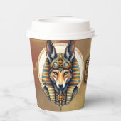 Gobelets En Papier Steampunk Anubis Fox Portrait (Verso)