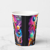 Gobelets En Papier Steampunk Space Chat I (Droite)