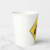 Gobelets En Papier Steep Grade Traffic Sign Trucking Hauling Caution (Droite)