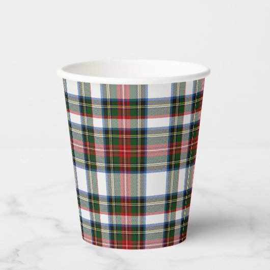 Gobelets En Papier Stewart Dress Tartan Tasses en Papier Plaid (Recto)